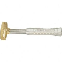 American Hammer - 1-1/2 Lb Head 1-3/4" Face Brass Hammer - Exact Tooling