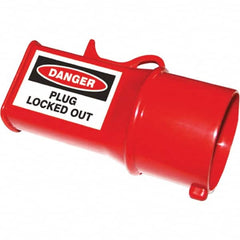 NMC - Plastic Socket Lockout - 380/415 Volt, 1 Padlock, 1 Circuit, English - Exact Tooling