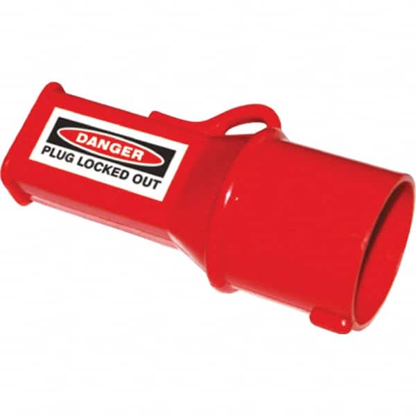 NMC - Plastic Socket Lockout - 110/130 Volt, 1 Padlock, 1 Circuit, English - Exact Tooling