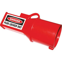 NMC - Plastic Socket Lockout - 500 Volt, 1 Padlock, 1 Circuit, English - Exact Tooling