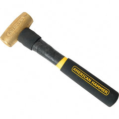 American Hammer - 2 Lb Aluminum Nonsparking Soft Face Hammer - Exact Tooling