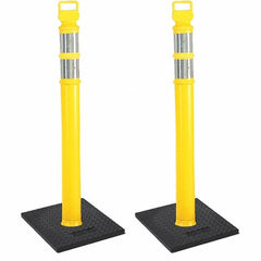 PRO-SAFE - Traffic Barrels, Delineators & Posts Type: Delineator Post Material: Polyethylene - Exact Tooling