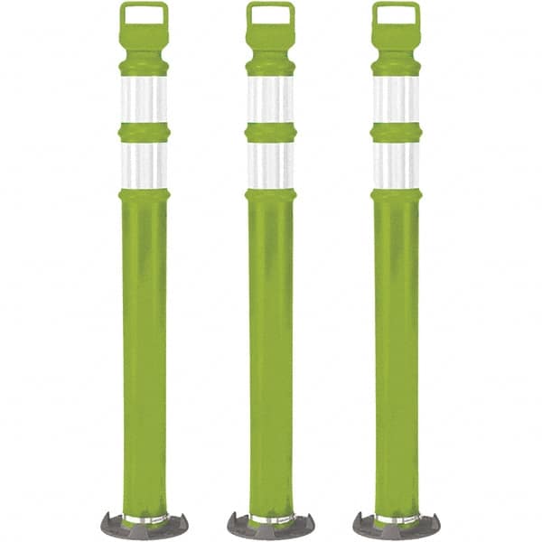 PRO-SAFE - Traffic Barrels, Delineators & Posts Type: Delineator Post Material: Polyethylene - Exact Tooling
