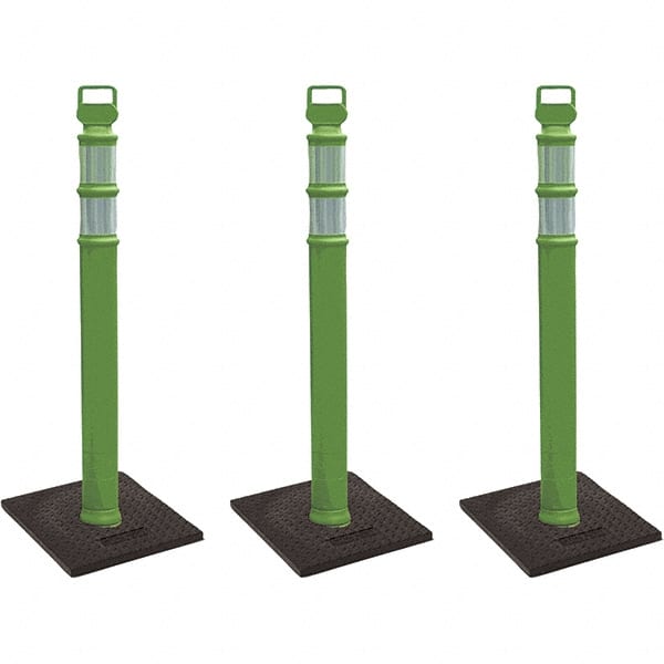 PRO-SAFE - Traffic Barrels, Delineators & Posts Type: Delineator Post Material: Polyethylene - Exact Tooling
