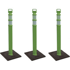 PRO-SAFE - Traffic Barrels, Delineators & Posts Type: Delineator Post Material: Polyethylene - Exact Tooling