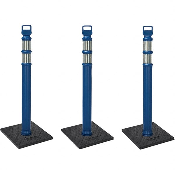 PRO-SAFE - Traffic Barrels, Delineators & Posts Type: Delineator Post Material: Polyethylene - Exact Tooling