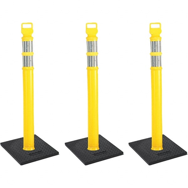 PRO-SAFE - Traffic Barrels, Delineators & Posts Type: Delineator Post Material: Polyethylene - Exact Tooling