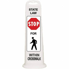 PRO-SAFE - Traffic Barrels, Delineators & Posts Type: Vertical Panel Material: Polyethylene - Exact Tooling