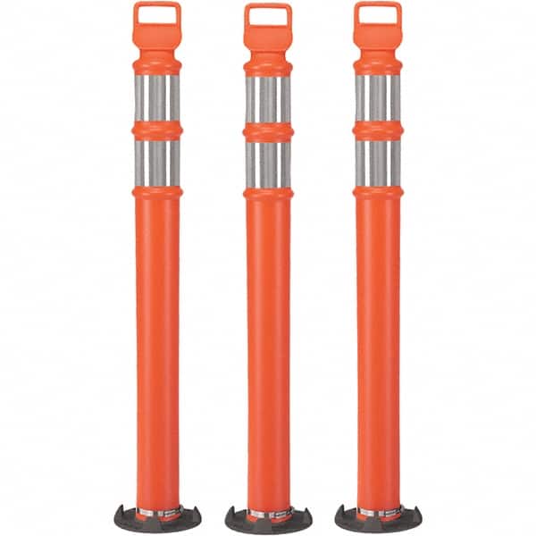 PRO-SAFE - Traffic Barrels, Delineators & Posts Type: Delineator Post Material: Polyethylene - Exact Tooling