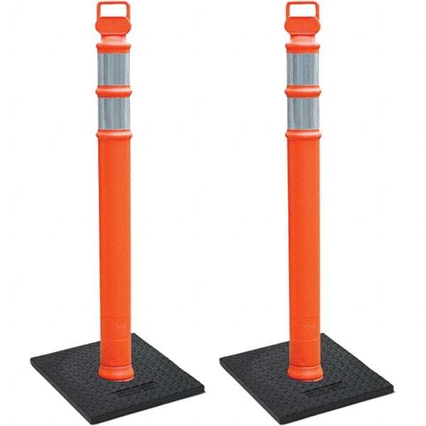 PRO-SAFE - Traffic Barrels, Delineators & Posts Type: Delineator Post Material: Polyethylene - Exact Tooling