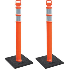 PRO-SAFE - Traffic Barrels, Delineators & Posts Type: Delineator Post Material: Polyethylene - Exact Tooling