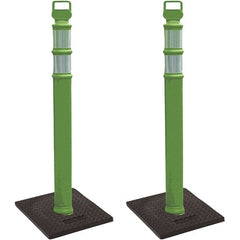 PRO-SAFE - Traffic Barrels, Delineators & Posts Type: Delineator Post Material: Polyethylene - Exact Tooling