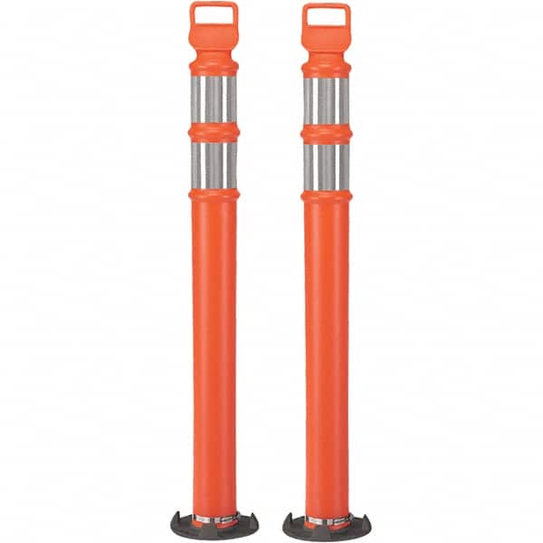 PRO-SAFE - Traffic Barrels, Delineators & Posts Type: Delineator Post Material: Polyethylene - Exact Tooling
