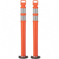 PRO-SAFE - Traffic Barrels, Delineators & Posts Type: Delineator Post Material: Polyethylene - Exact Tooling