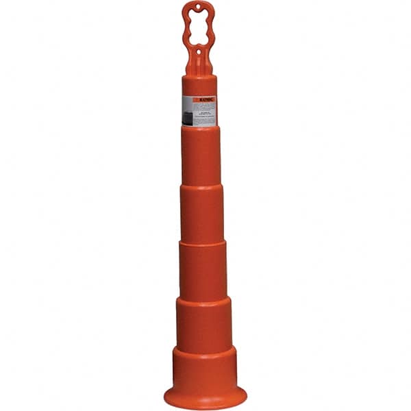 PRO-SAFE - Traffic Barrels, Delineators & Posts Type: Channelizer Cone Material: Polyethylene - Exact Tooling