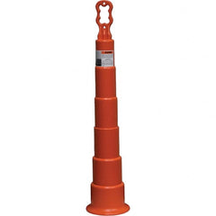 PRO-SAFE - Traffic Barrels, Delineators & Posts Type: Channelizer Cone Material: Polyethylene - Exact Tooling