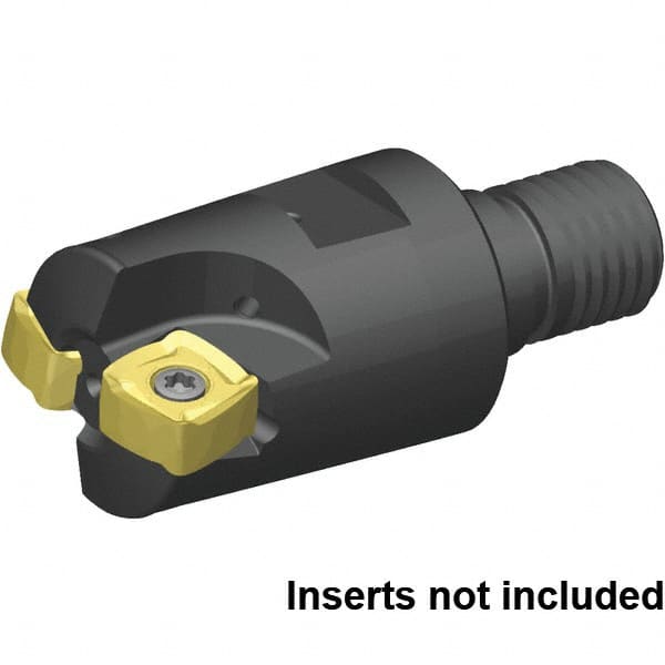 Kennametal - 38.1mm Cut Diam, 2.5mm Max Depth, M16 29mm Shank Diam, Modular Connection Indexable High-Feed End Mill - Screw Holding Method, XO..1205.. Insert, 7793VXO Toolholder, Through Coolant - Exact Tooling