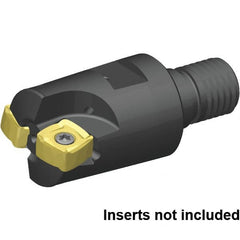 Kennametal - 38.1mm Cut Diam, 2.5mm Max Depth, M16 29mm Shank Diam, Modular Connection Indexable High-Feed End Mill - Screw Holding Method, XO..1205.. Insert, 7793VXO Toolholder, Through Coolant - Exact Tooling
