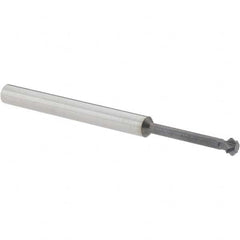 Accupro - 3/16° 3/16" Cut Diam, 0.093" Cut Width, 3/16" Shank, Solid Carbide Double-Angle Cutter - Exact Tooling