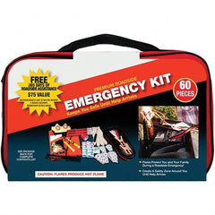 PRO-SAFE - Highway Safety Kits Type: Emergency Roadside Kit Number of Pieces: 60 - Exact Tooling