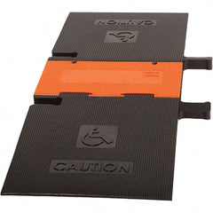 PRO-SAFE - 52-1/2" Long x 19" Wide x 1-3/4" High, Polyurethane Ramp Cable Guard - 20,000 Lb Load Limit - Exact Tooling