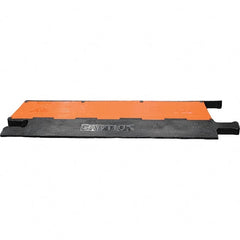 PRO-SAFE - 36" Long x 20" Wide x 1-3/4" High, Polyurethane Ramp Cable Guard - 20,000 Lb Load Limit - Exact Tooling