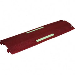 PRO-SAFE - 36" Long x 10-1/2" Wide x 1-1/2" High, Polyurethane Ramp Cable Guard - 8,850 Lb Load Limit - Exact Tooling