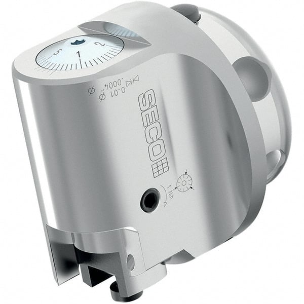 Seco - 60mm Body Diam, Manual Fine Boring Head - 65mm to 87mm Bore Diam, 65mm Bar Hole Diam - Exact Tooling
