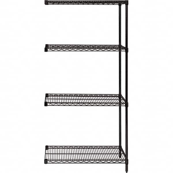 Quantum Storage - 36" Wide, 86 High, Open Shelving Accessory/Component - Use with #1630 Built-In Combination Lock - Exact Tooling