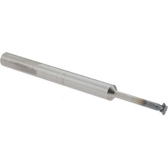 Accupro - 5/32° 5/32" Cut Diam, 0.045" Cut Width, 3/16" Shank, Solid Carbide Double-Angle Cutter - Exact Tooling