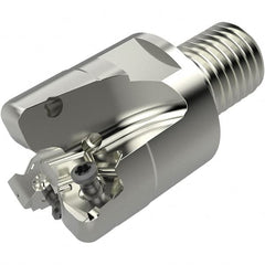 Seco - 1-1/2" Cut Diam, 7.5mm Max Depth of Cut, 40mm OAL, Indexable Square Shoulder End Mill - XN..0804.. Inserts, M20 Modular Connection, 90° Lead Angle, Through Coolant, Series R217.96 - Exact Tooling