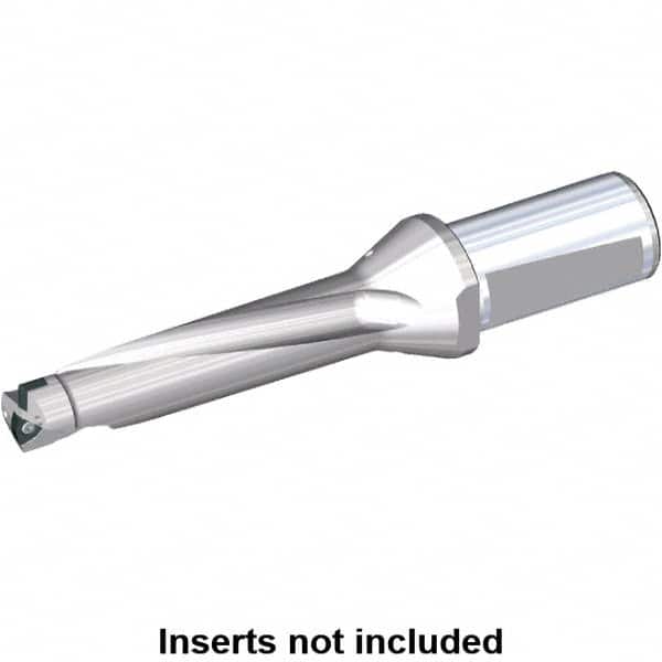 Kennametal - 150mm Max Drill Depth, 4xD, 38.5mm Diam, Indexable Insert Drill - 2 Inserts, 32mm Shank Diam, Whistle Notch Shank - Exact Tooling