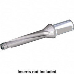 Kennametal - 82.5mm Max Drill Depth, 5xD, 16.5mm Diam, Indexable Insert Drill - 2 Inserts, 20mm Shank Diam, Whistle Notch Shank - Exact Tooling