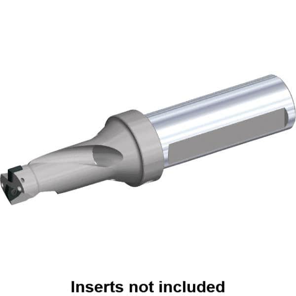 Kennametal - 2-1/4" Max Drill Depth, 2xD, 1.165" Diam, Indexable Insert Drill - 2 Inserts, 1-1/4" Shank Diam, Flange Shank - Exact Tooling