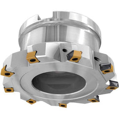Iscar - Indexable Square-Shoulder Face Mills Cutting Diameter (mm): 152.40 Cutting Diameter (Decimal Inch): 6.0000 - Exact Tooling