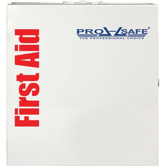 PRO-SAFE - Industrial First Aid Cabinet - 14"x13-1/4"x3-1/8", White, Metal - Exact Tooling