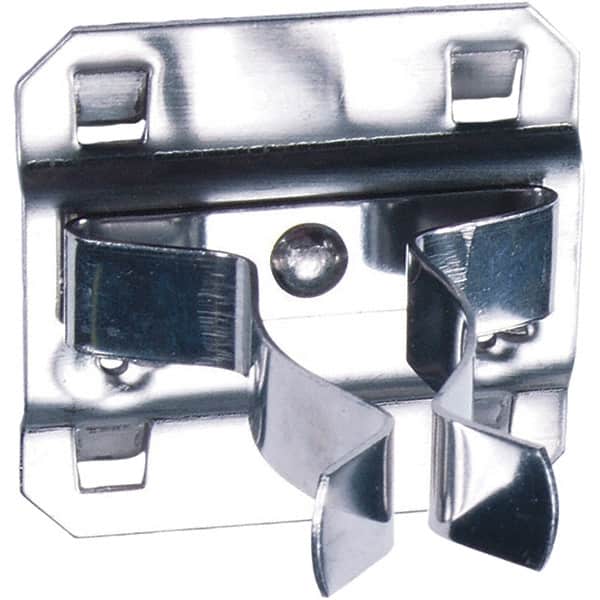 NMC - 7/8" Long Extended Spring Clip Pegboard Hook - 7/8" Projection, Stainless Steel - Exact Tooling