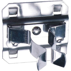NMC - 7/8" Long Extended Spring Clip Pegboard Hook - 7/8" Projection, Stainless Steel - Exact Tooling
