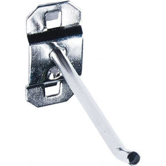 NMC - 3" Long Pegboard Hook - 3" Projection, 30° Bend, Stainless Steel - Exact Tooling