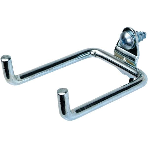 NMC - 2-3/4" Long Pegboard Hook - 2-3/4" Projection, 80° Bend, Steel - Exact Tooling