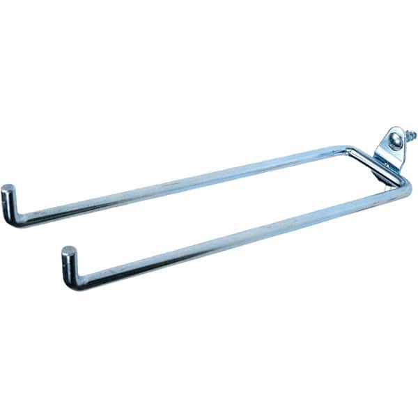 NMC - 8-1/4" Long Pegboard Hook - 8-1/4" Projection, 80° Bend, Steel - Exact Tooling