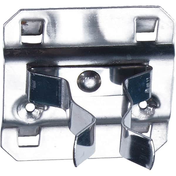 NMC - 2" Long Extended Spring Clip Pegboard Hook - 2" Projection, Stainless Steel - Exact Tooling