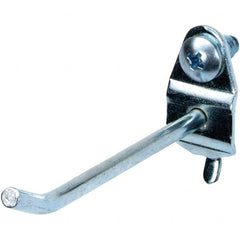 NMC - 2-1/2" Long Pegboard Hook - 2-1/2" Projection, 30° Bend, Steel - Exact Tooling