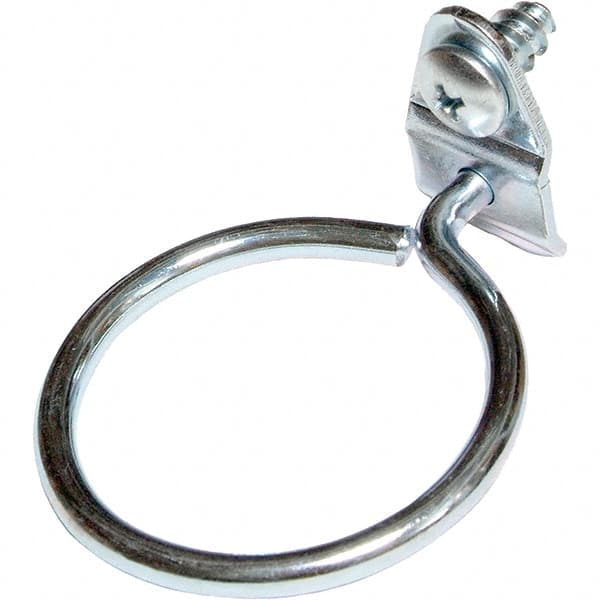 NMC - 2-1/2" Long Single Ring Tool Holder Pegboard Hook - 2-1/2" Projection, Steel - Exact Tooling
