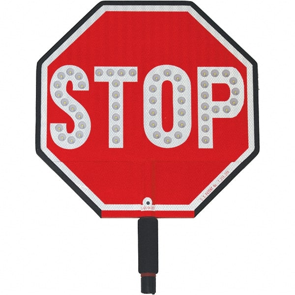 PRO-SAFE - "Stop," 12" Wide x 18" High ABS Plastic Traffic Control Sign - Exact Tooling