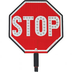 PRO-SAFE - "Stop," 12" Wide x 18" High ABS Plastic Traffic Control Sign - Exact Tooling