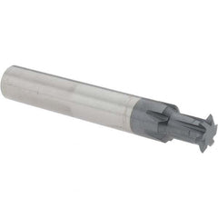 Accupro - 3/8° 3/8" Cut Diam, 0.072" Cut Width, 3/8" Shank, Solid Carbide Double-Angle Cutter - Exact Tooling