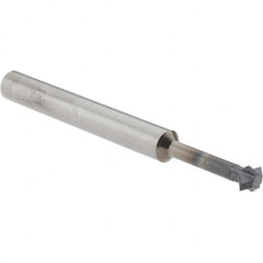Accupro - 3/16° 3/16" Cut Diam, 0.093" Cut Width, 3/16" Shank, Solid Carbide Double-Angle Cutter - Exact Tooling