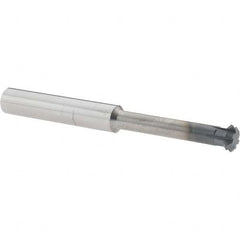 Accupro - 3/8° 3/8" Cut Diam, 1/8" Cut Width, 3/8" Shank, Solid Carbide Double-Angle Cutter - Exact Tooling