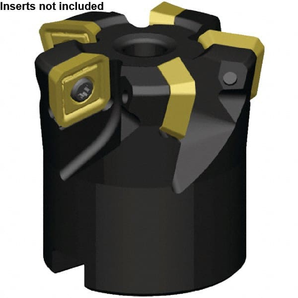 Kennametal - 5 Inserts, 30.02mm Cutter Diam, 1.65mm Max Depth of Cut, Indexable High-Feed Face Mill - 22mm Arbor Hole Diam, 50mm High, KSSM Toolholder, SE.X443AE.N7... Inserts, Series KSSM - Exact Tooling